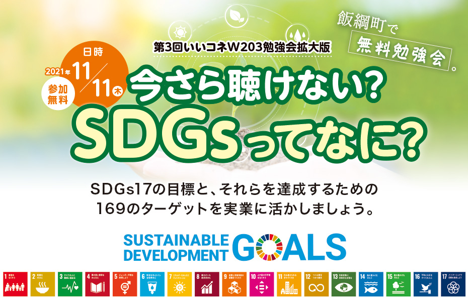 SDGs17の目標とそれらを達成するための169のターゲットを実業に活かしましょう。